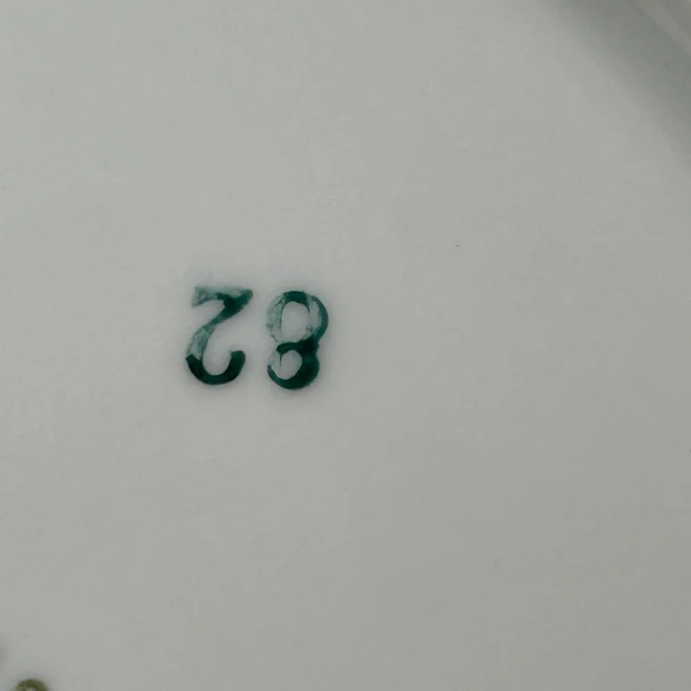Favolina Karolina Jarolina Porcelain Salad Plate 3879 Floral Silver Scalloped 12